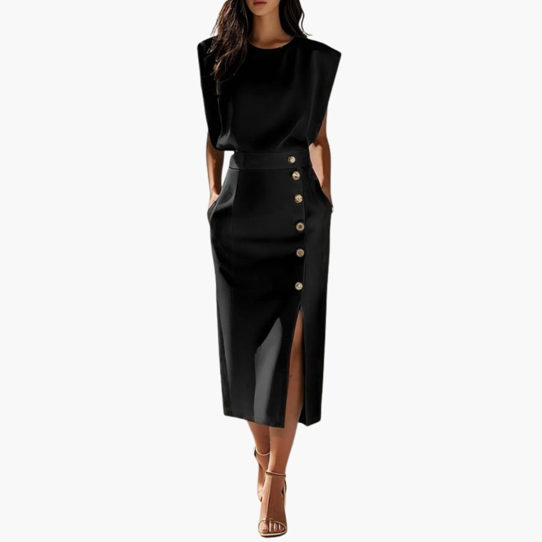 Dam Klänning | Elegant | Midi | Sommar