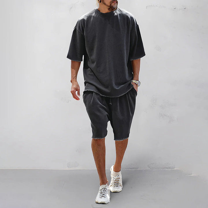 Herr Set | Relaxed | Kort Ärmlösning | Sommar
