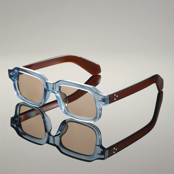 Herr Solglasögon | Vintage Retro | Fyrkantig Form | Sommar