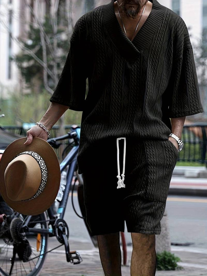 Herr Set | Tapered | V-hals | Sommar