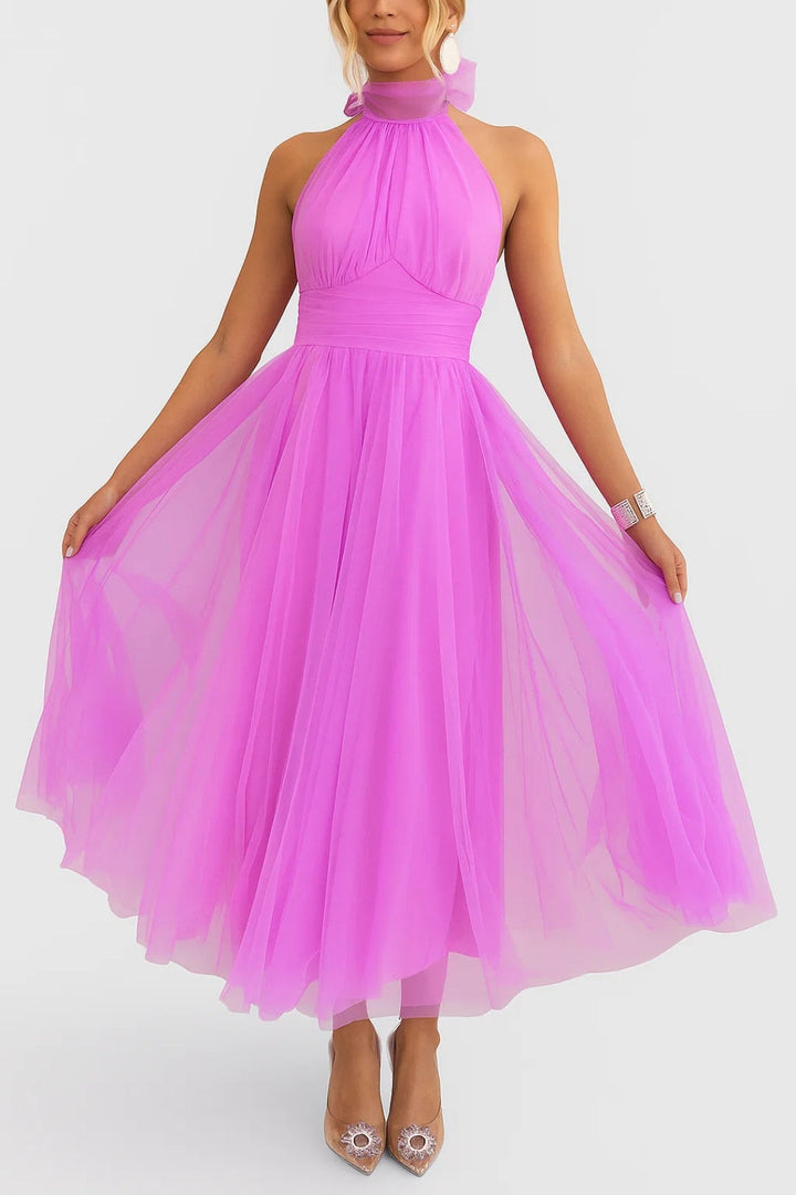 Dam Klänning | Elegant Figurnära | Hög Midja | Sommar