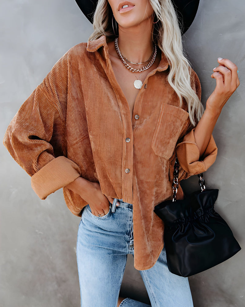 Vinterjacka Dam | Skjortjacka | Långärmad & Bekväm Overshirt