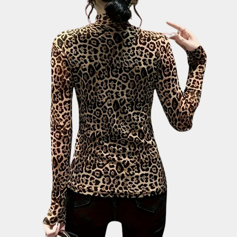 Topp för kvinnor | Leopardmönster | Elegant & djärv | Sofistikerad charm