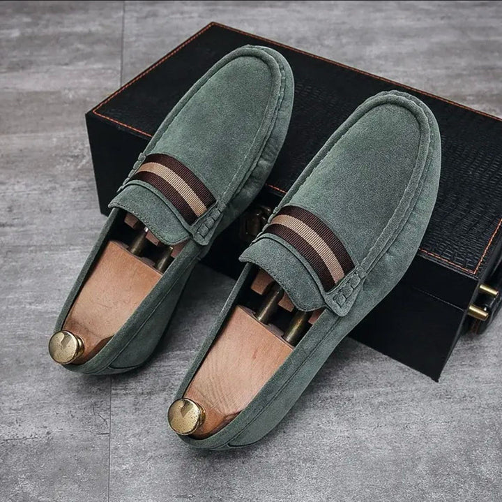Herr Loafers | Slip-on Klassisk | Band Detalj | Sommar