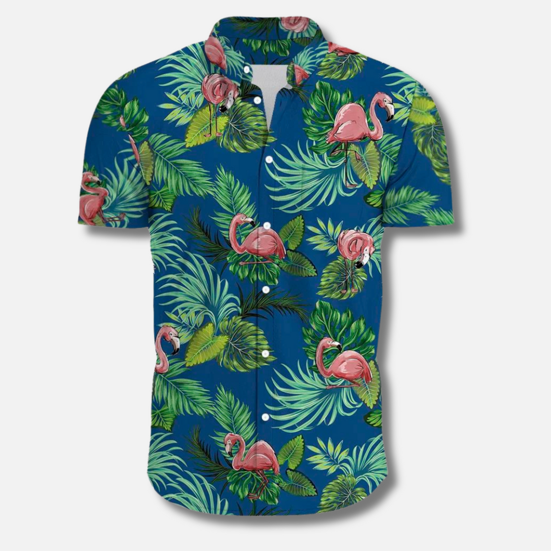 Herr Skjorta | Regular Fit | Kort Ärm | Sommar