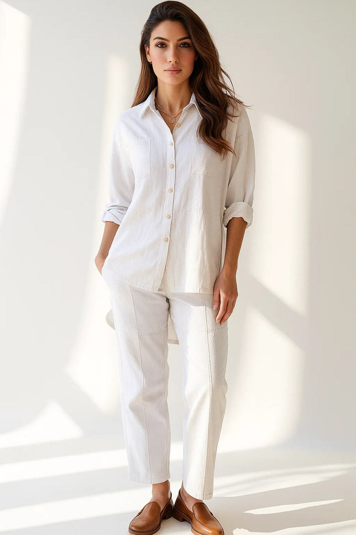 Dam Set | Elegant Stil | Med Knappar | Sommar