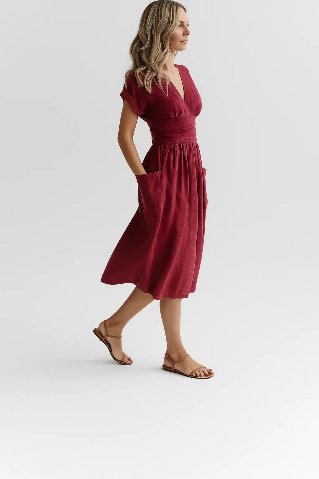 Dam Klänning | Elegant | Omlott | Sommar
