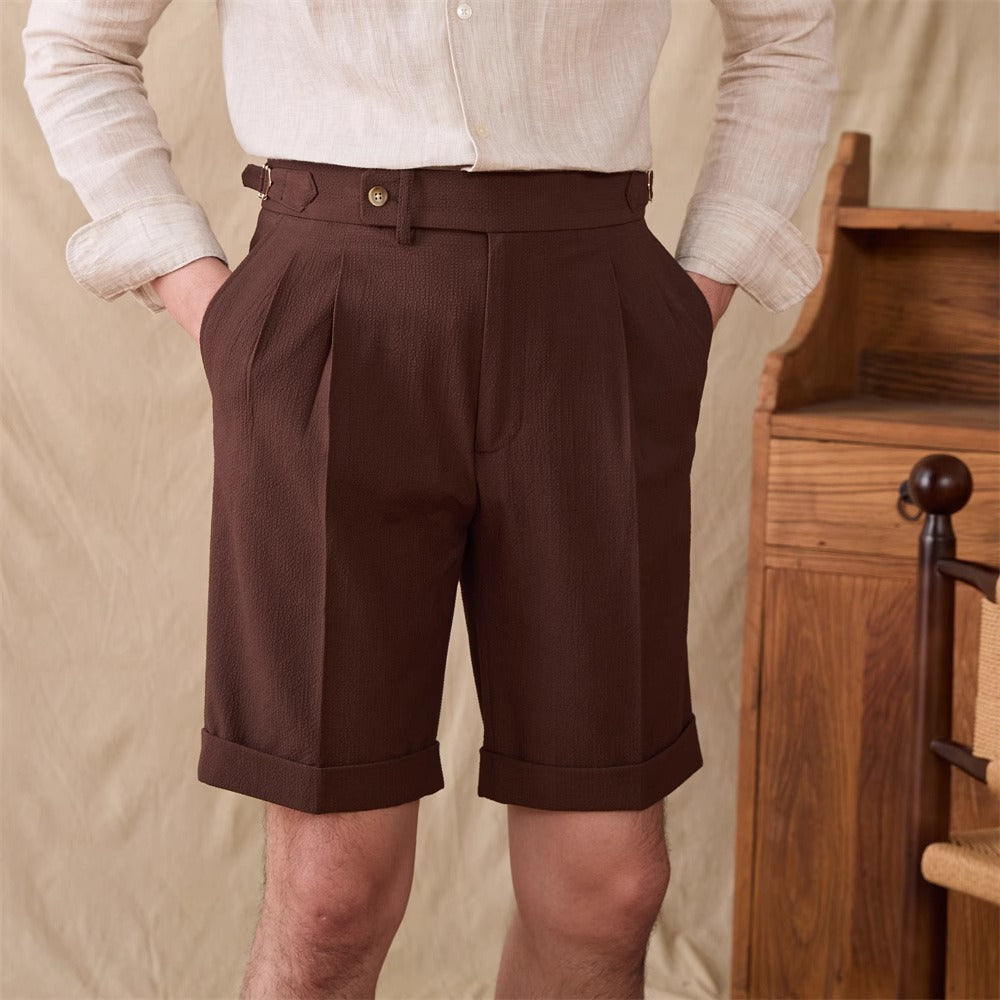 Herr Shorts | Elegant Tapered | Med Knappar | Sommar