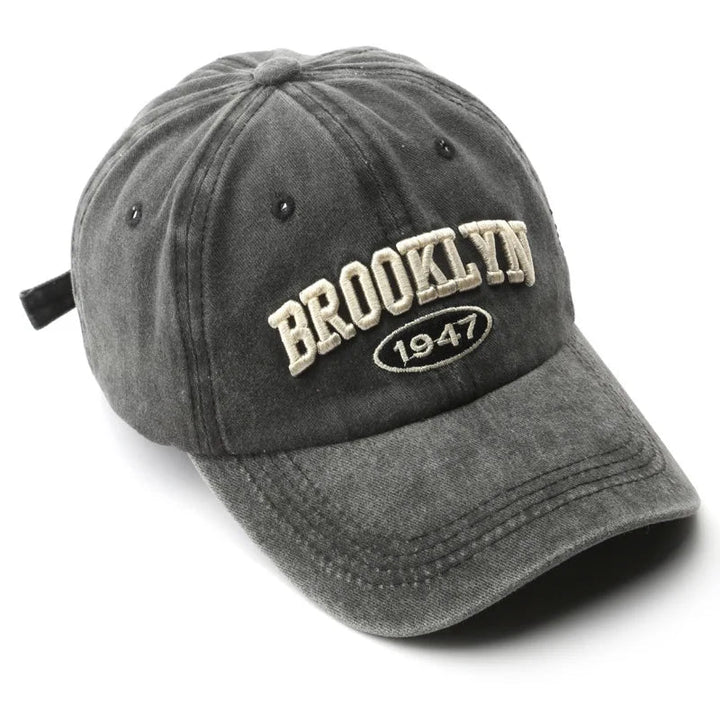 Baseballkeps för kvinnor | Justerbar passform | Broderad | Bomstickad struktur | Trendy streetstil