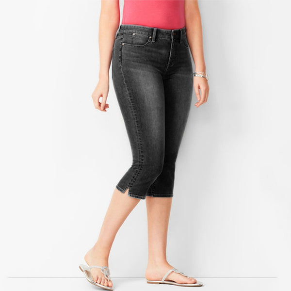 Dams Capri Byxor | Stretch & Stiliga | Denim Passform & Bekväm Design