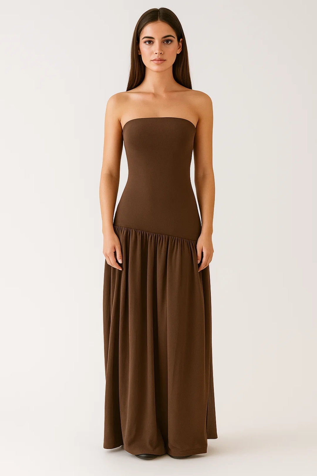 Dam Klänning | Elegant Slimfit | Strapless | Sommar