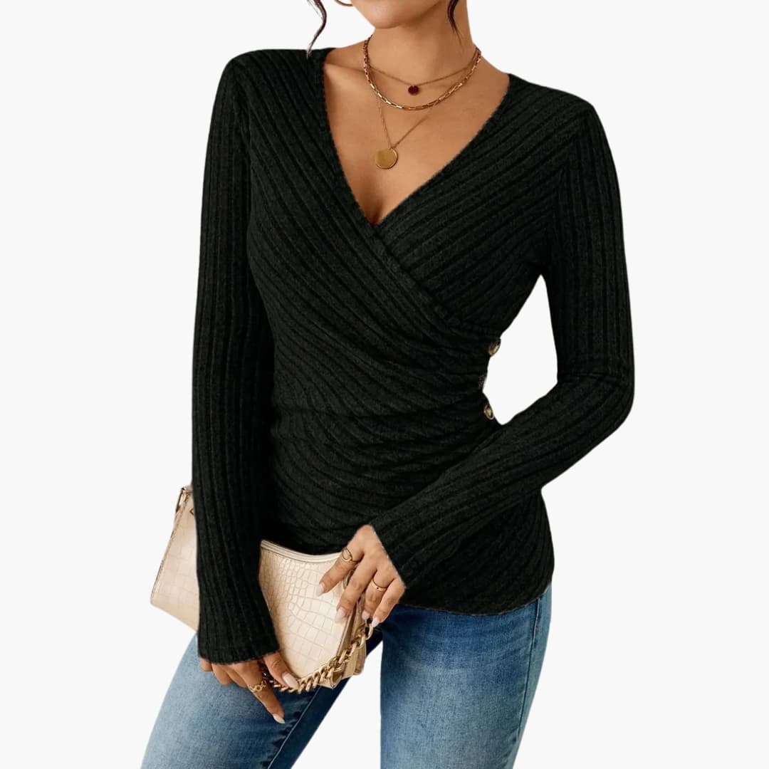 Dam Topp | Elegant | Lång Ärm | Vår