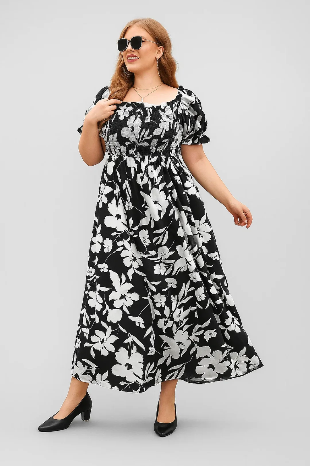 Dam Klänning | Elegant | Kort Ärme | Sommar