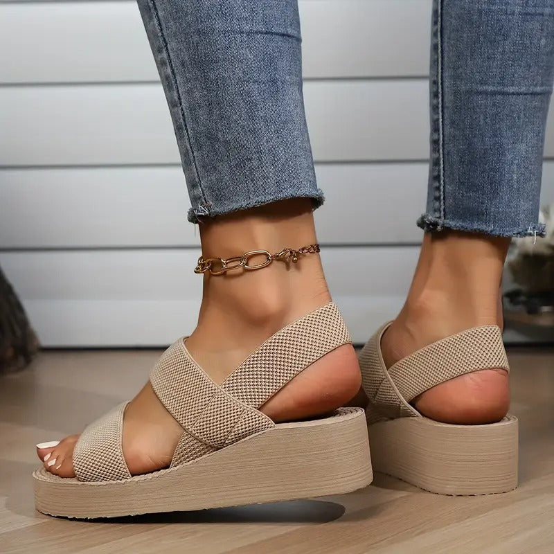 Damsandal | Elegant & bekväm | Plattformssula | Rund tå & EVA-material