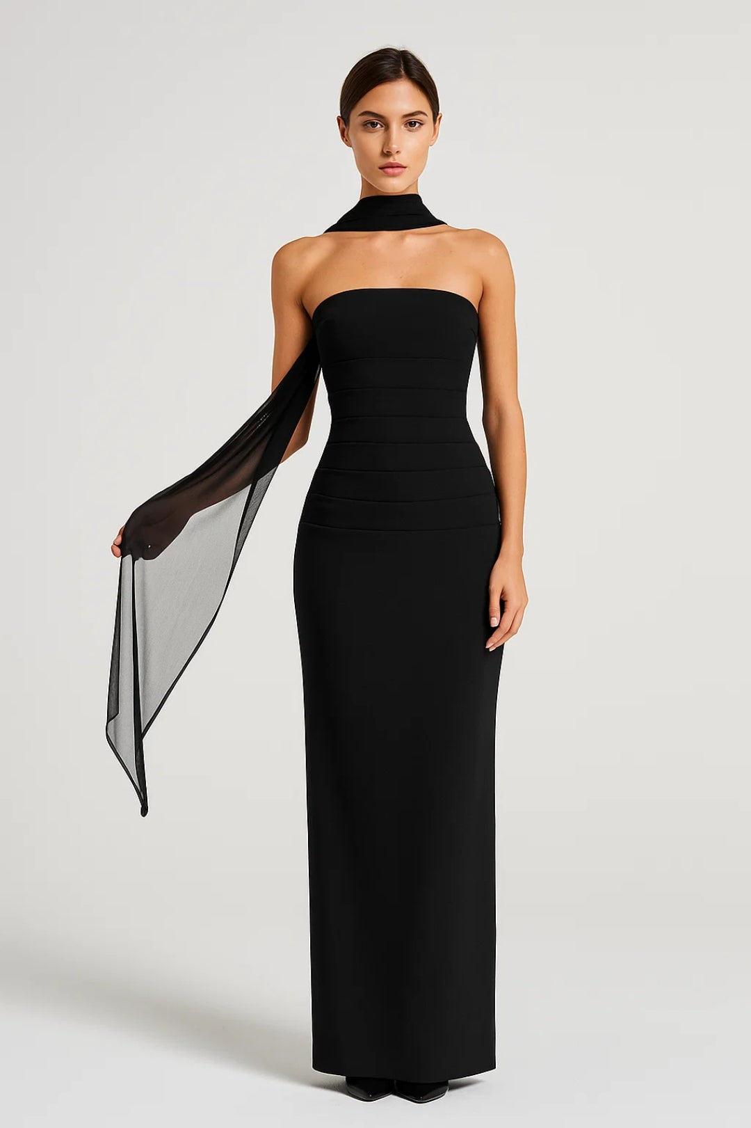 Dam Klänning | Elegant Slimfit | Strapless | Sommar