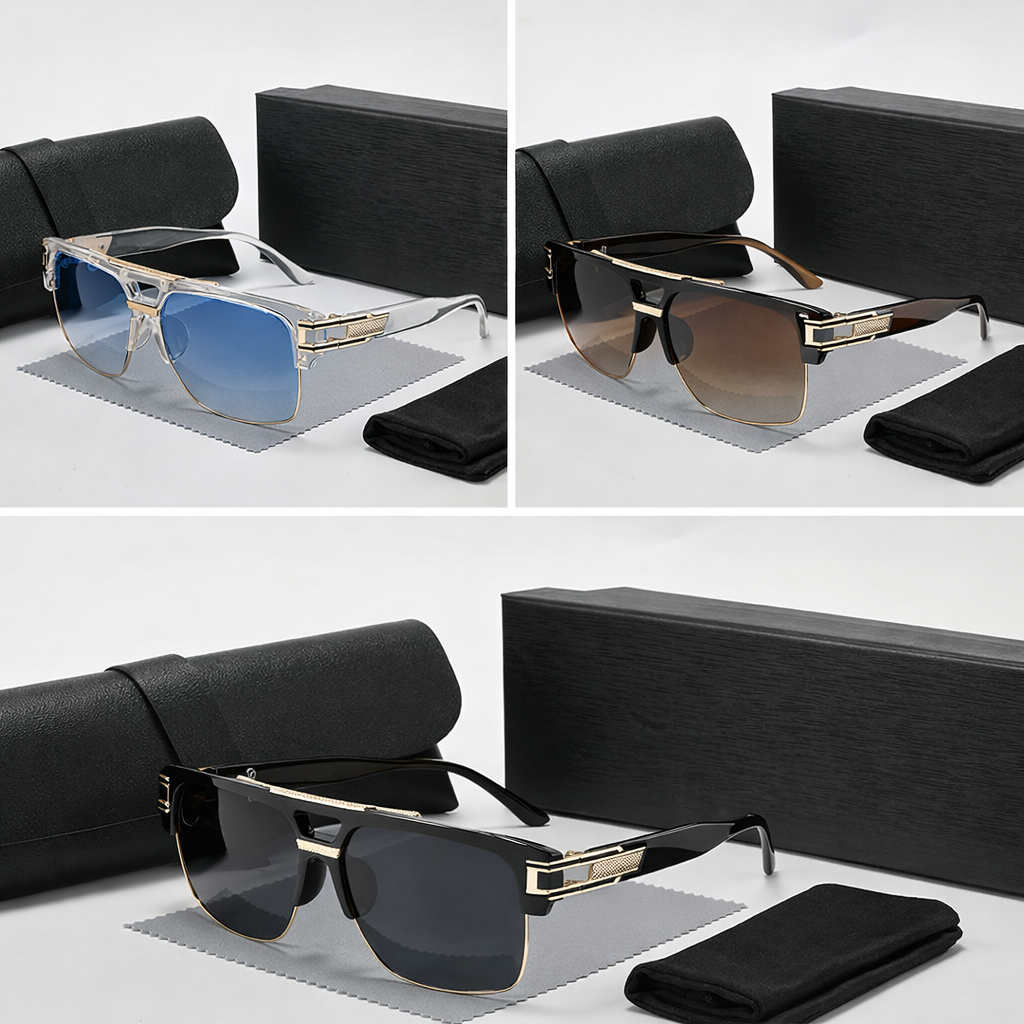 Herr Solglasögon | Retro Elegant | Smal Ram | Sommar