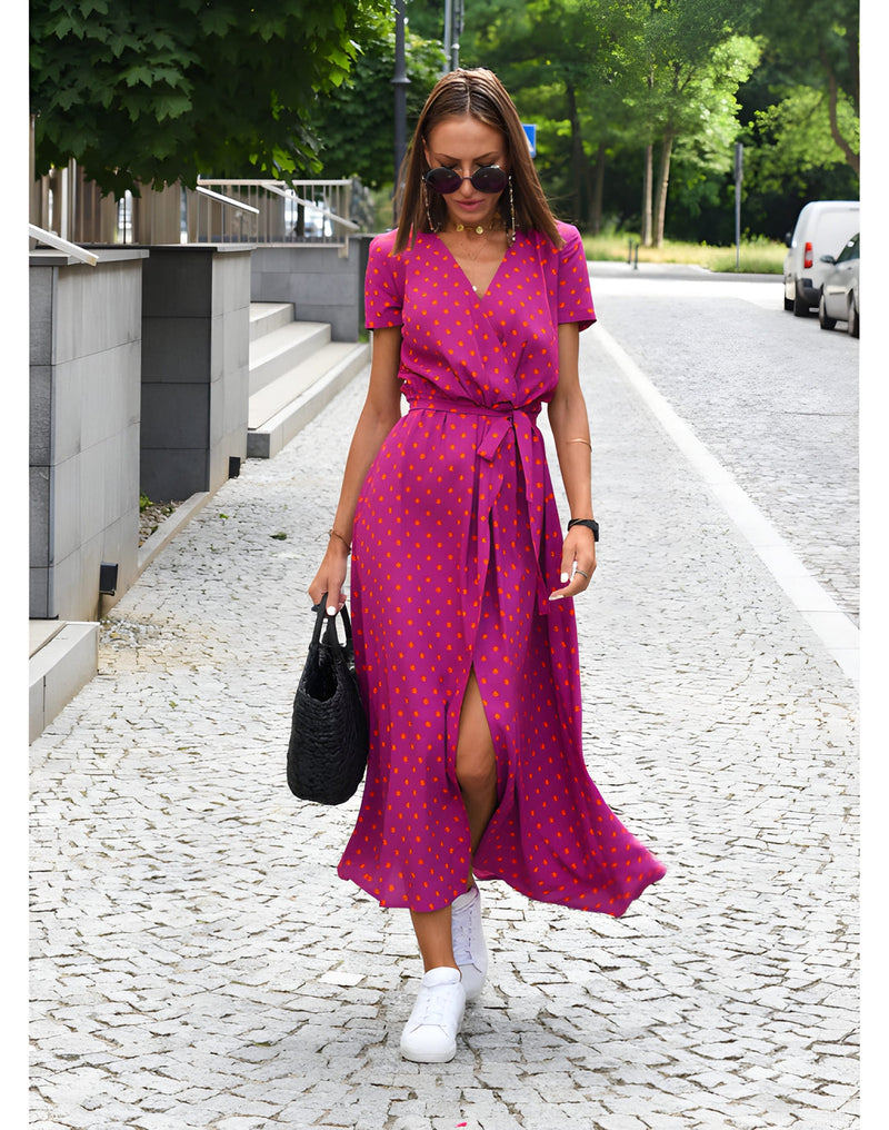 Dam Sommarklänning | Bekväm & Andningsbar | Avslappnat Elegant | Polyester