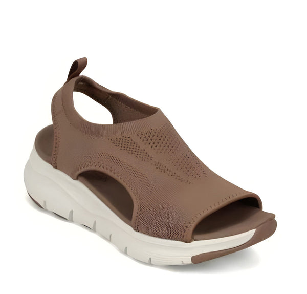Sandaler för Dam | Mesh med Öppen Tå | Lätta & Andas | Kilklack för Sommarbruk