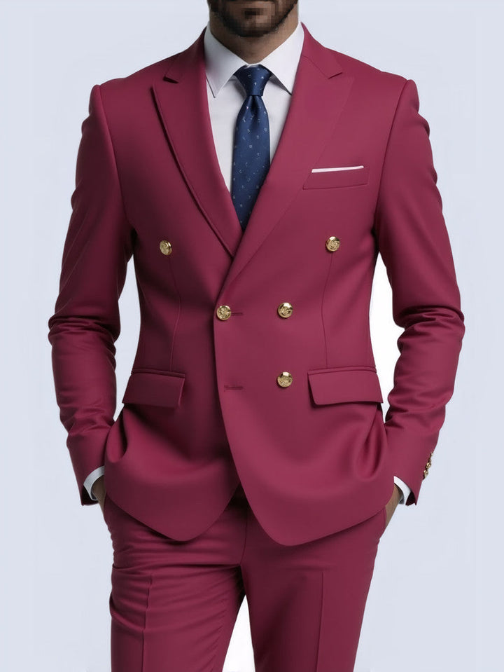Herr Blazer | Getailleerd Elegant | Dubbelknäppt | Sommar