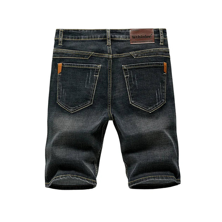 Herr Jeansshorts | Straight | Med Dragkedja | Sommar