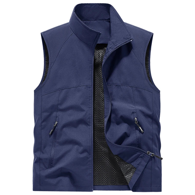 Herr Bodywarmer | Tapered | Lätt Struktur | Sommar