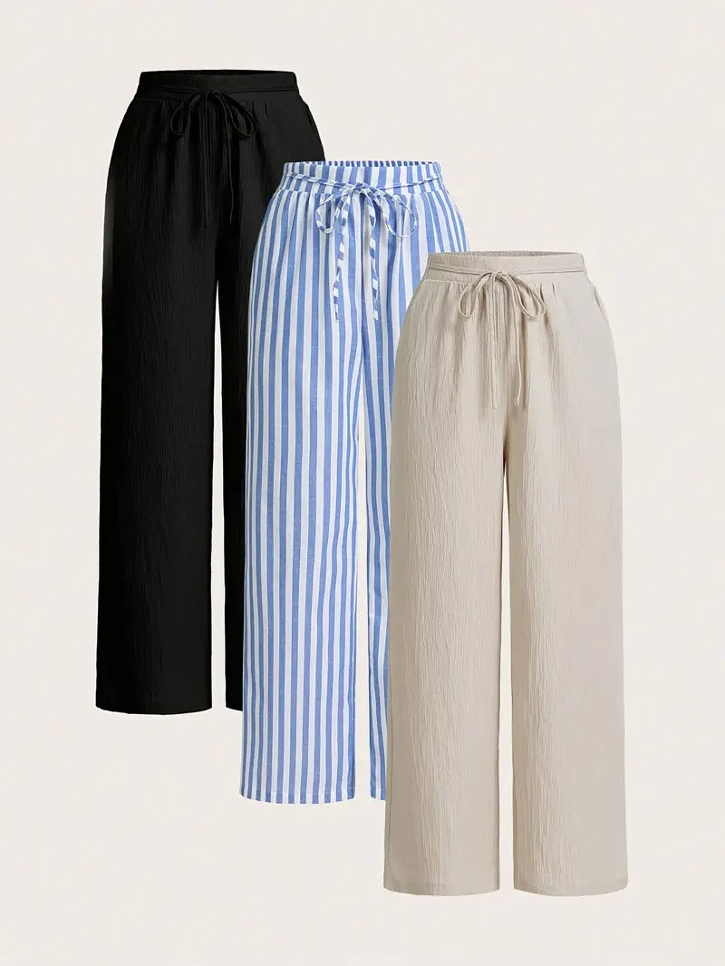Dams Byxor | Enfärgad & Rätt Ben | All-Season Stil & Mångsidig Passform