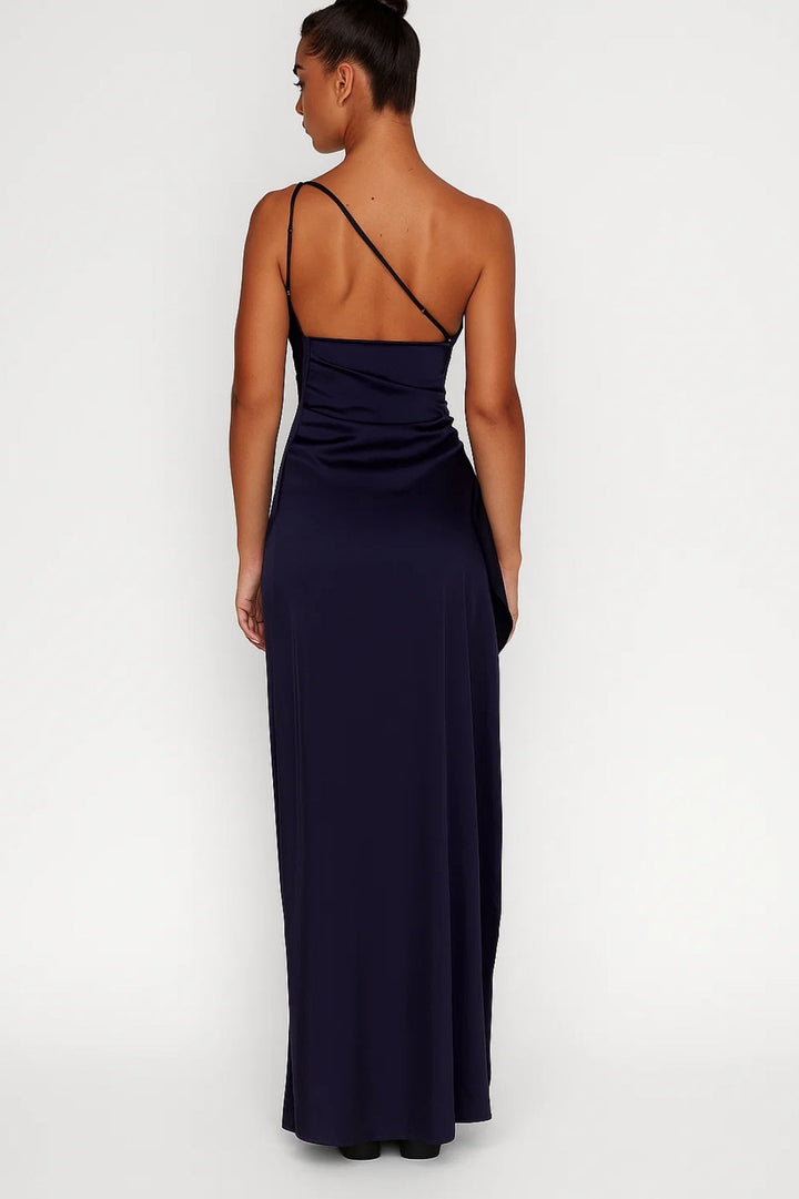 Dam Klänning | Elegant | One Shoulder Split Maxi | Sommar