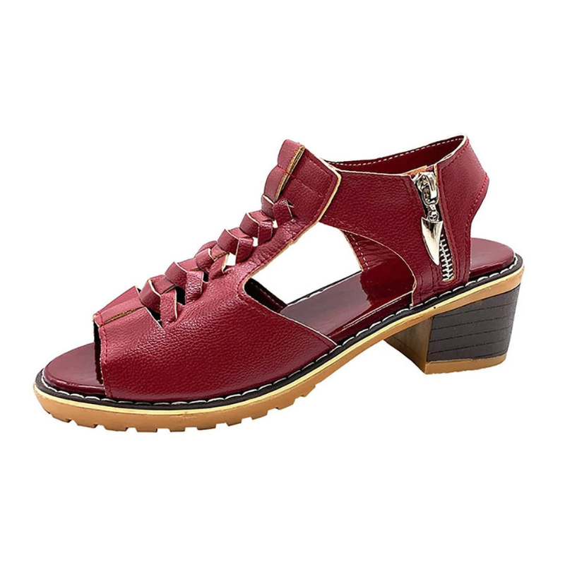 Höga Klack Sandaler | Skor Dam | Peep Toe & Korsade Remmar
