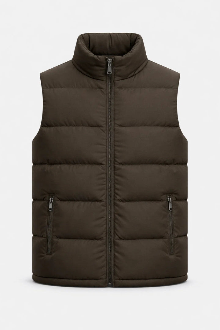 Herr Vadderad Väst | Regular fit | Med Dragkedja | Casual