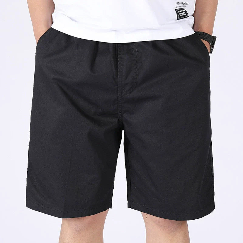 Herr Shorts | Rak Passform | Elastisk Midja | Sommar