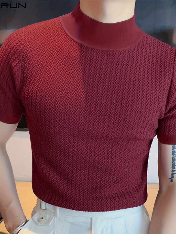 Herr T-shirt | Getailleerd | Hög Krage | Sommar