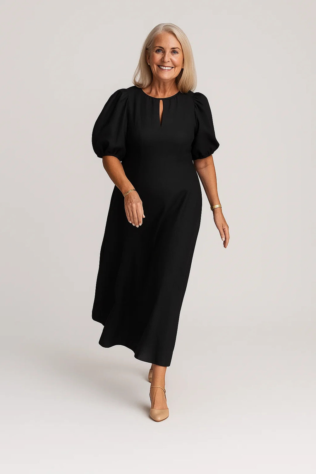 Dam Klänning | Elegant | Puffärm | Sommar