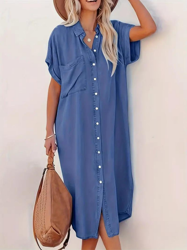 Dam Klänning | Oversized | Med Knappar | Sommar