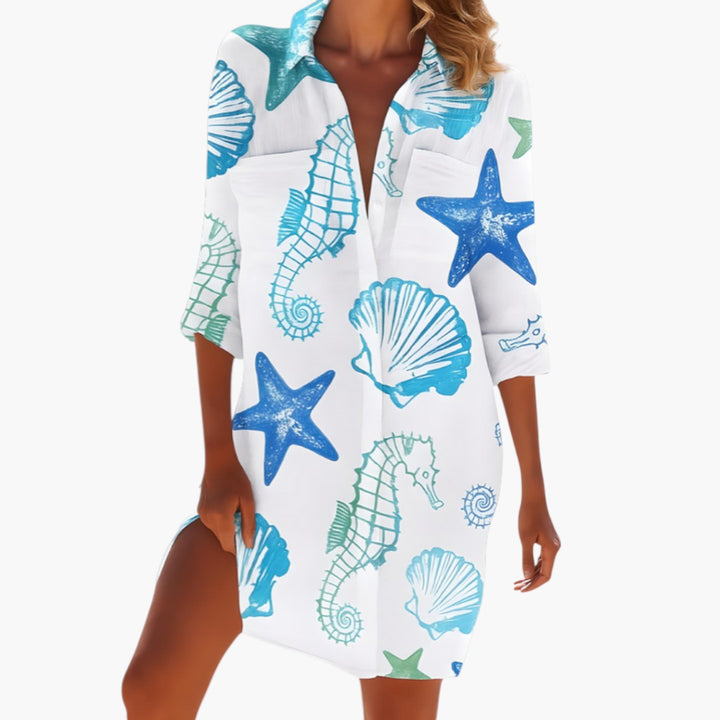 Dam Klänning | Oversized | Med Knappar | Sommar