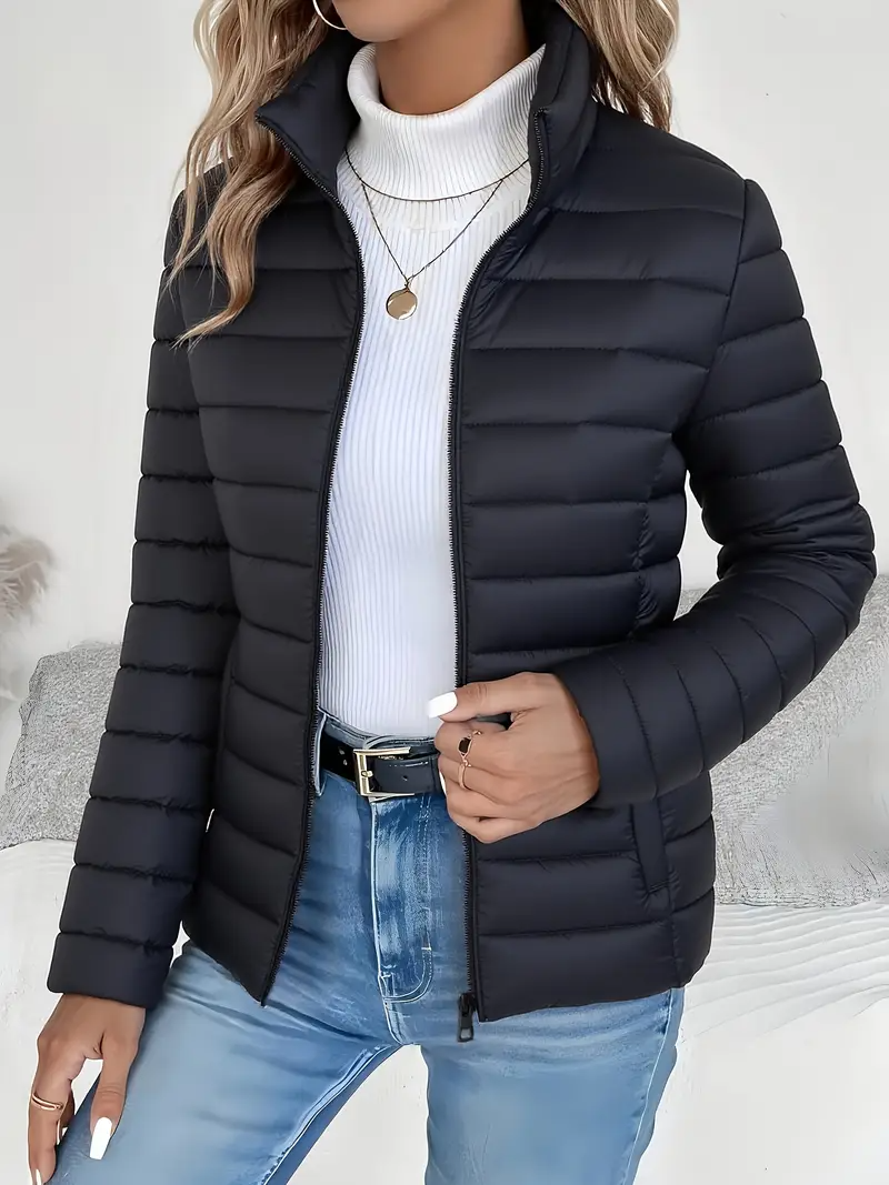 Vinterjacka Dam | jacka med ståkrage | Elegant och varm