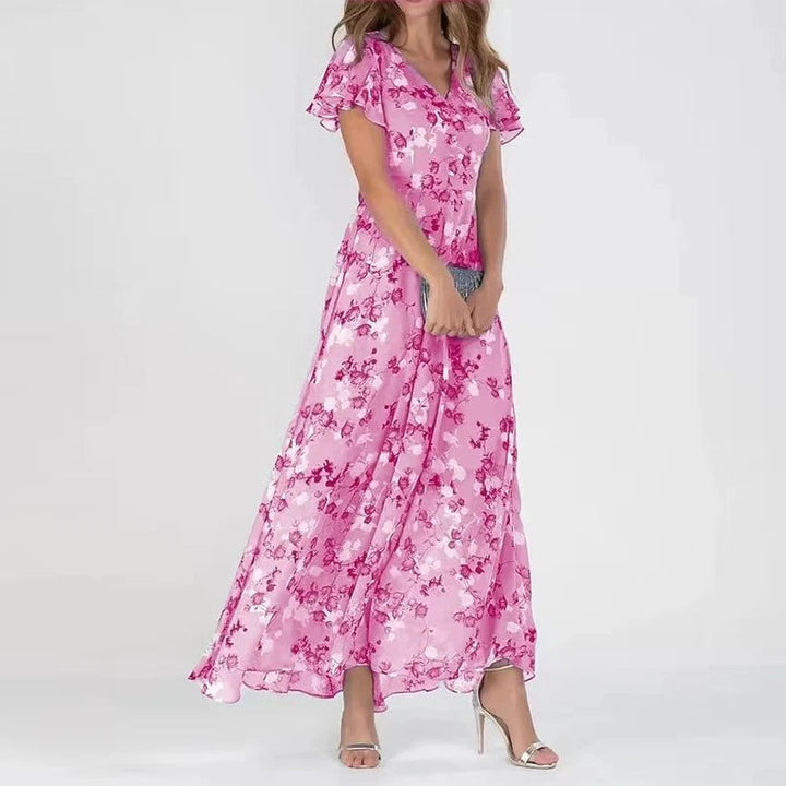 Dam Klänning | Elegant | V-ringad | Sommar