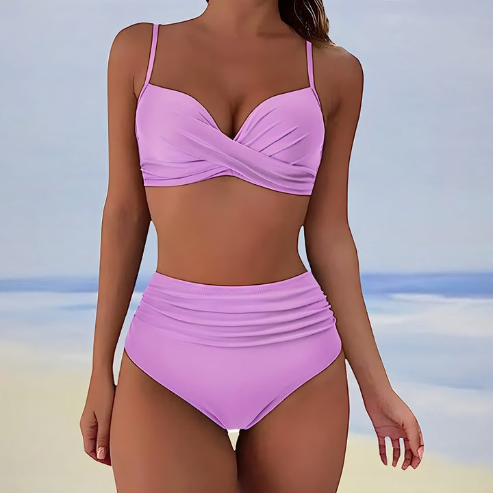 Dam Bikini | Hög Midja | Blommönster | Sommar
