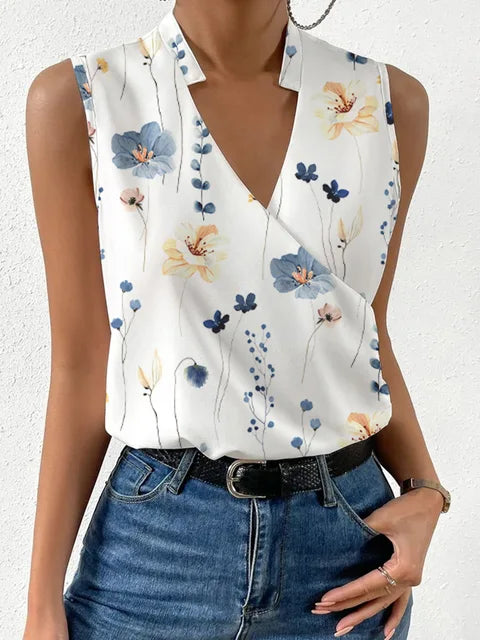 Dam Sommarblus | Lätt & Smickrande Passform | Mångsidig & Stilren | 100 % Polyester