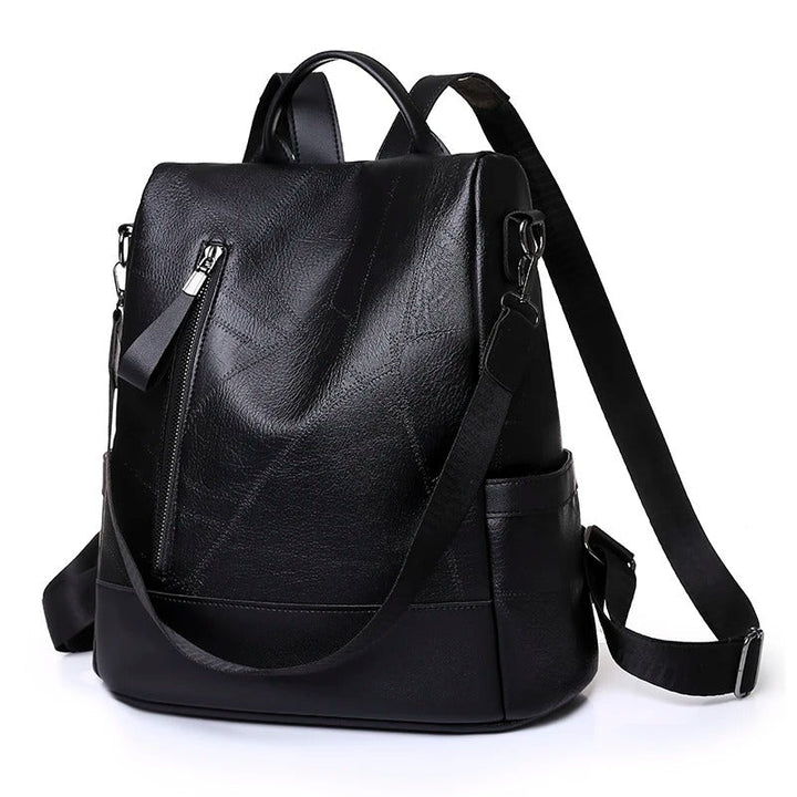 Ryggsäck för kvinnor | Stöldskyddad design | Elegant och rymlig | PU-läder