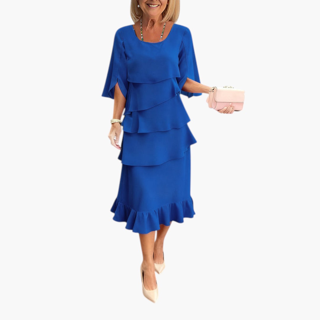 Dam Klänning | Elegant | Volangdesign | Sommar