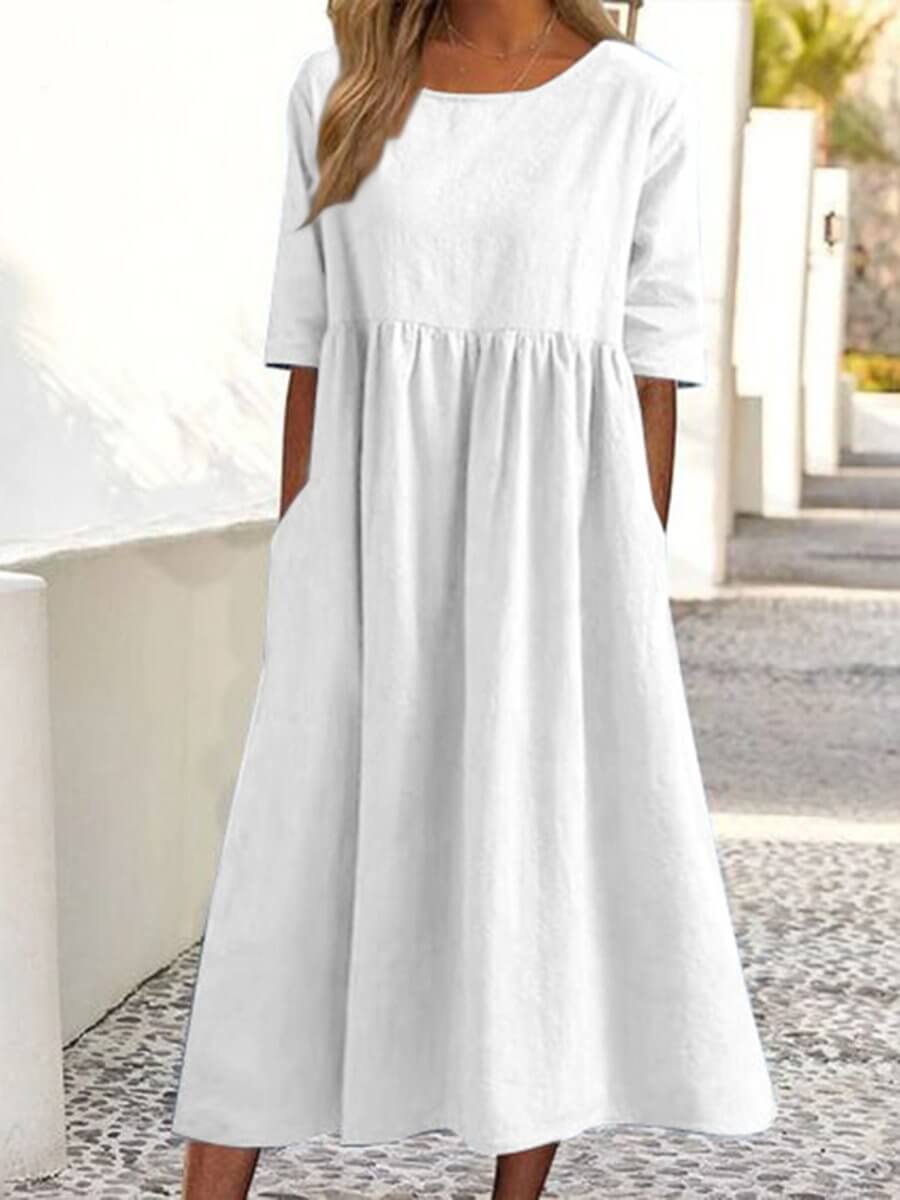 Dam Klänning | Oversized | Midi | Sommar