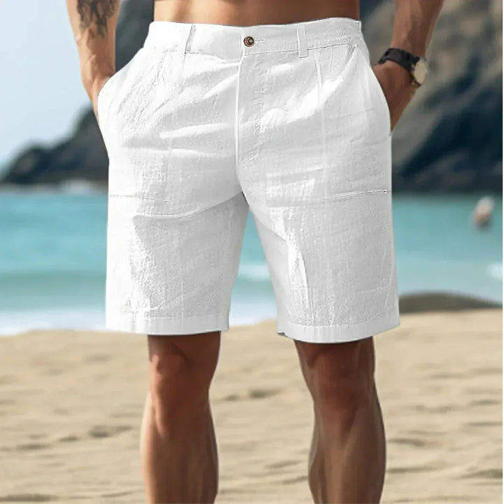 Herr Shorts | Rak Passform | Med Knapp | Sommar
