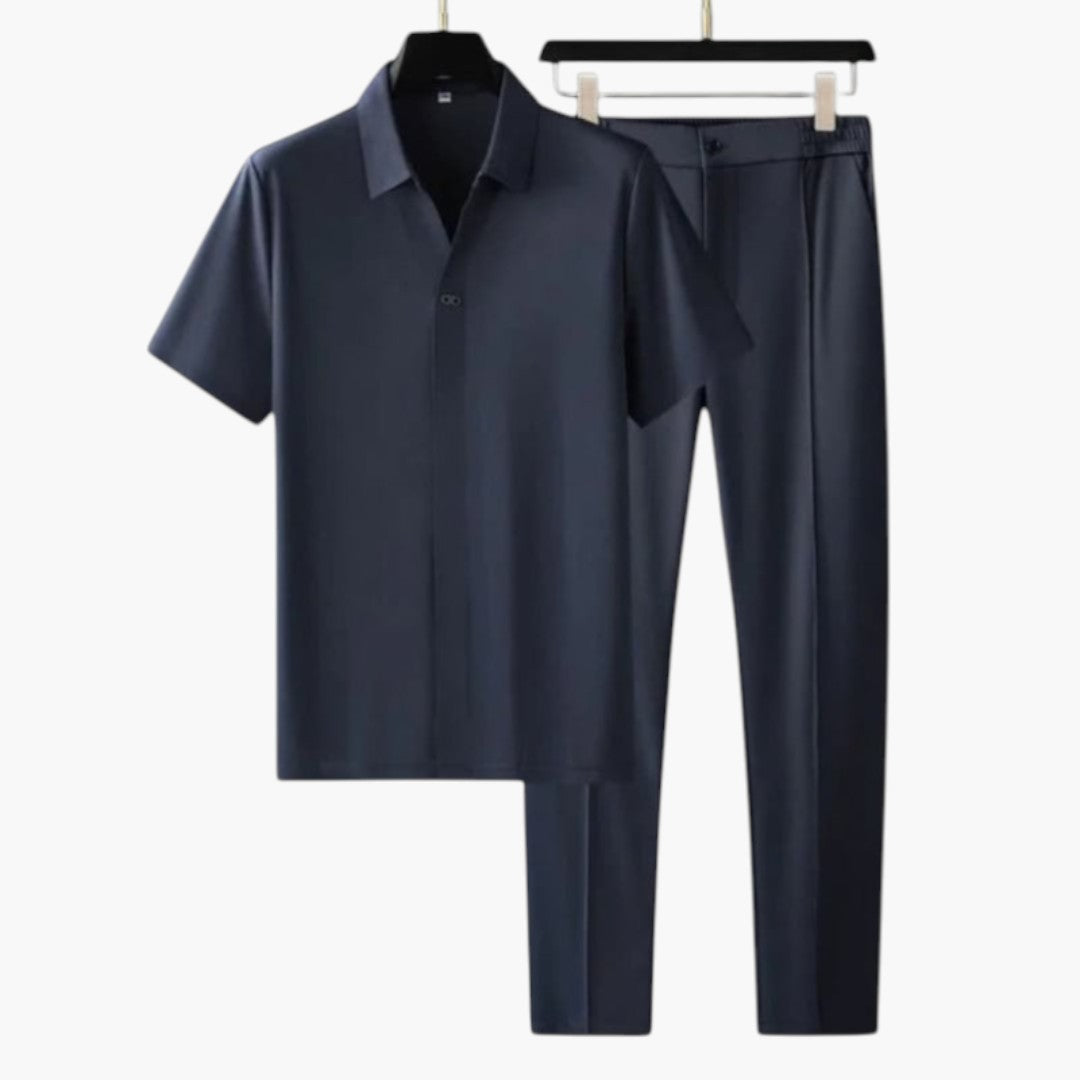 Herr Set | Elegant | Kort Ärm | Sommar
