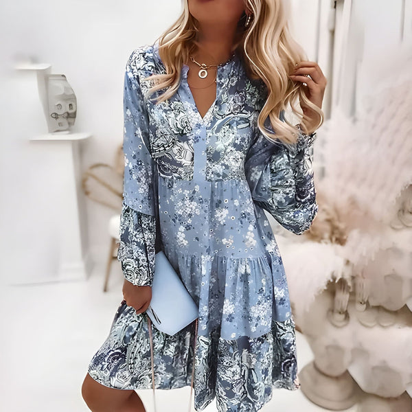 Klänning för Dam | Boho Stil | Elegant & Bekväm | Mjuk Polyesterblandning