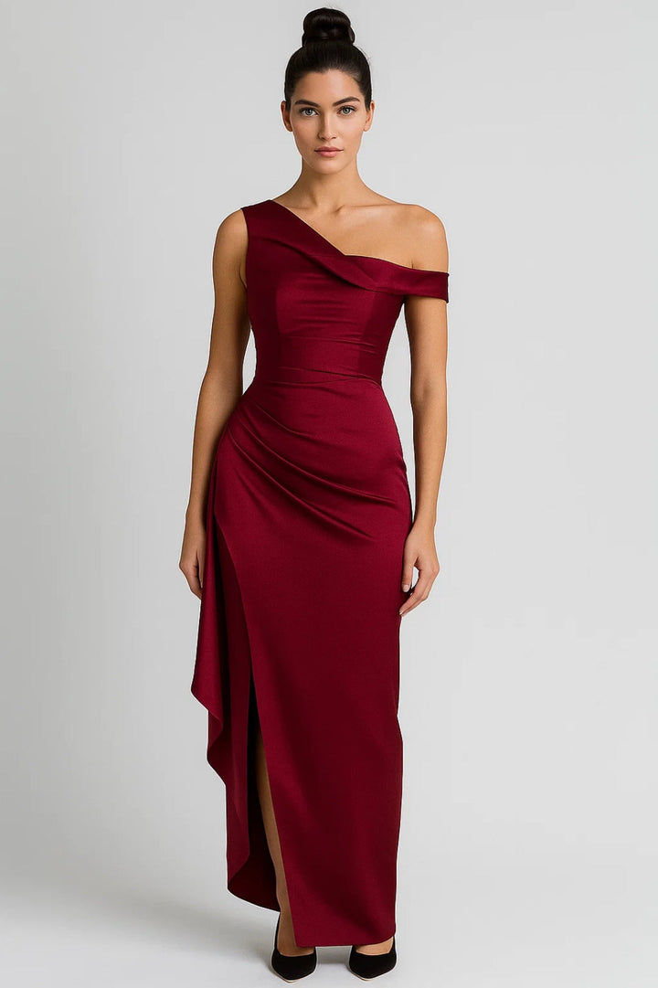Dames Klänning | Elegant Figurnära | Med Slits | Sommar