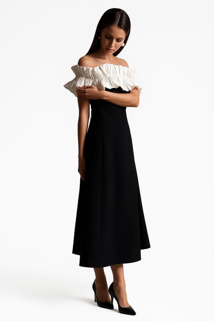 Dam Klänning | Elegant A-linje | Off Shoulder | Sommar