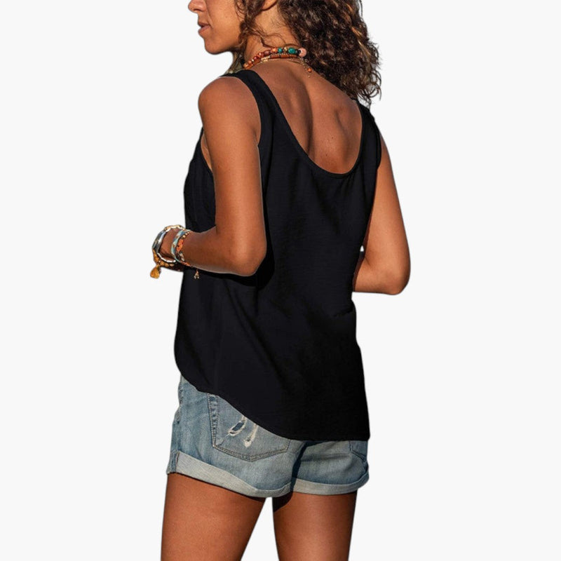 Dam Linne | Casual | Med Knappar | Sommar