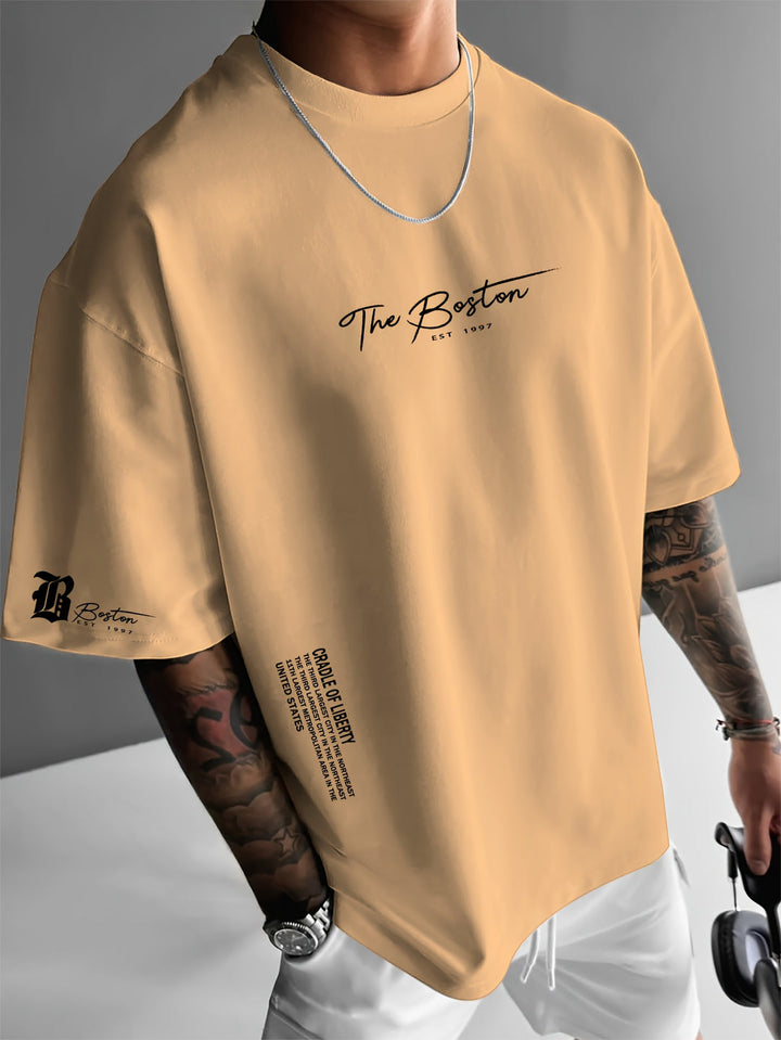 Herr T-shirt | Oversized | Kortärmad | Sommar
