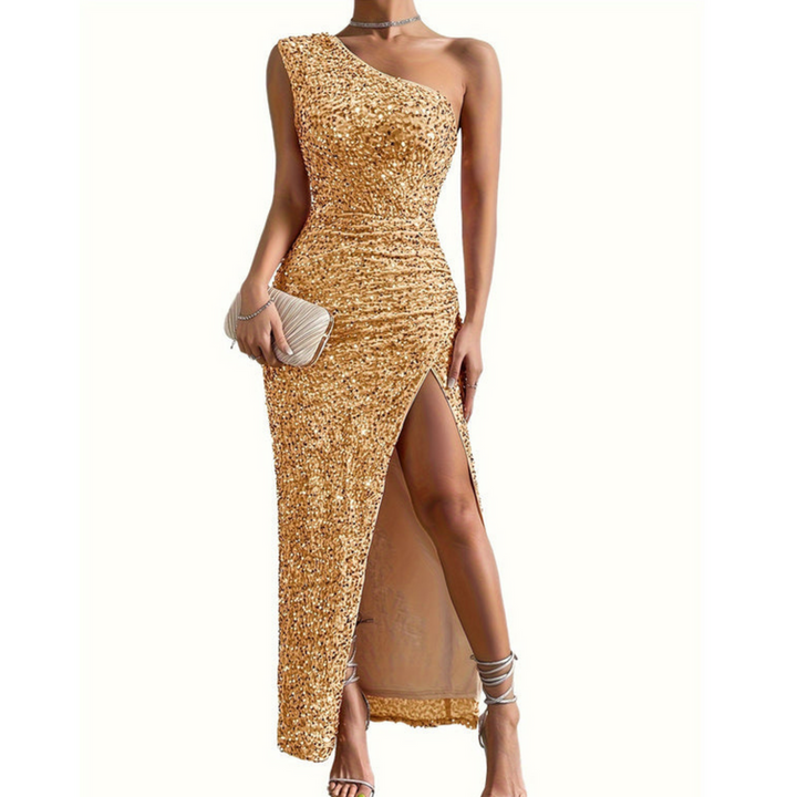 Dam Klänning | Elegant | One Shoulder | Fest