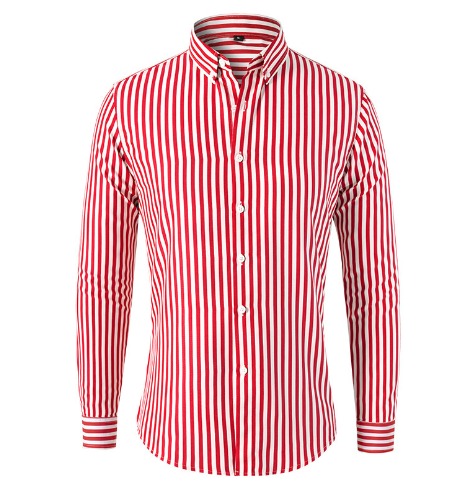 Herr Skjorta | Elegant | Med Knappar | Sommar